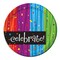 Party Central Milestone Celebrate Disposable Paper Party Dinner Plates - 9" - Club Pack of 96